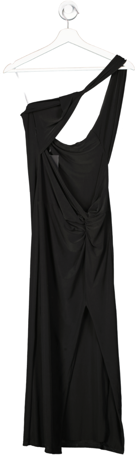 Fashion Nova Black Very Special Double Lined Midi Dress UK L