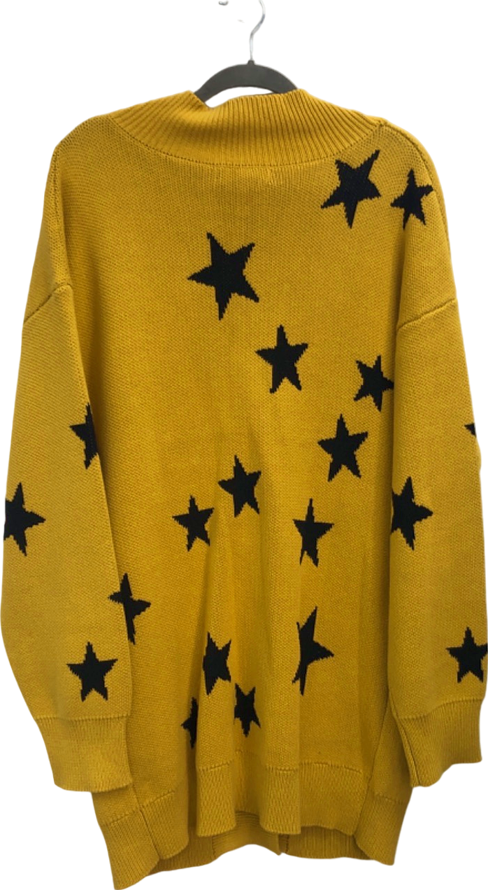 Keiser Clark Yellow Star Pattern Cardigan UK M