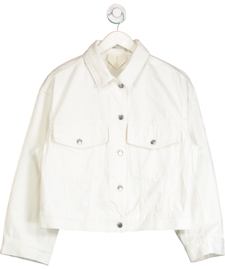 Arket White Oversize Denim Jacket UK 8