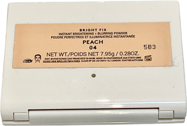 Fenty Bright Fix Instant Brightening And Blurring Powder Peach 04 7.9g
