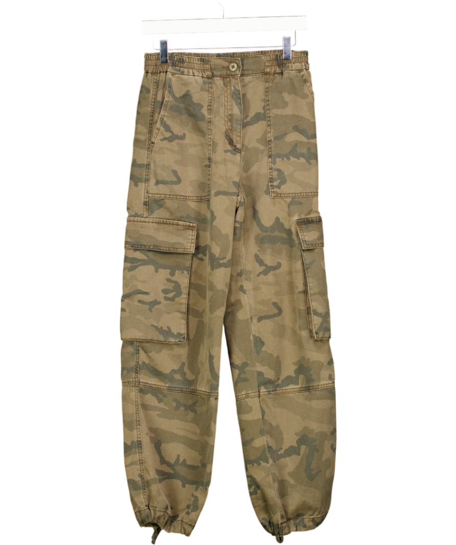 ME + EM Green Camo Cargo Trousers UK 6