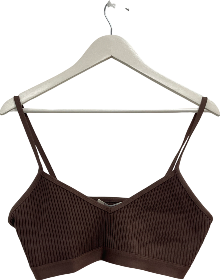 House of CB Evie Brown Bandage Bralette UK XL