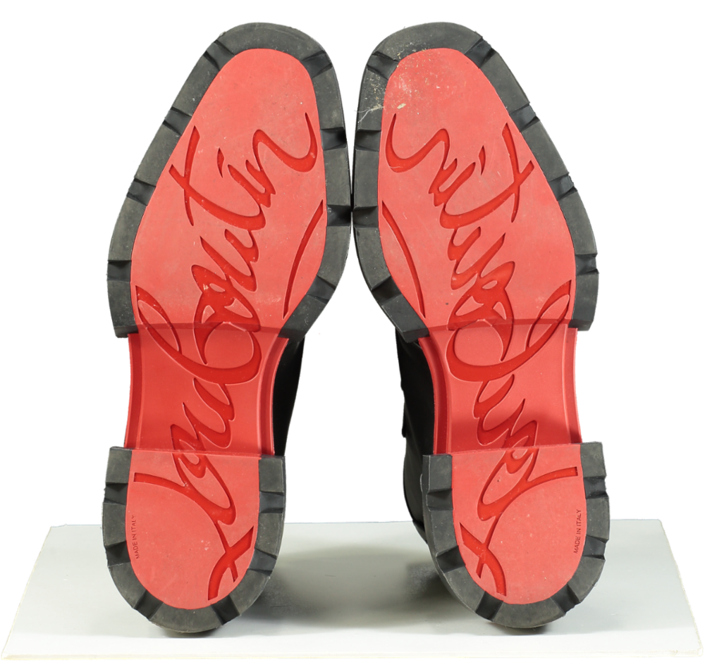 Christian Louboutin Black Macadamia Flat Boots EU 42 UK 8