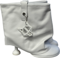 Naked Wolfe Bam White Leather Ankle Boots UK 6 EU 39 👠