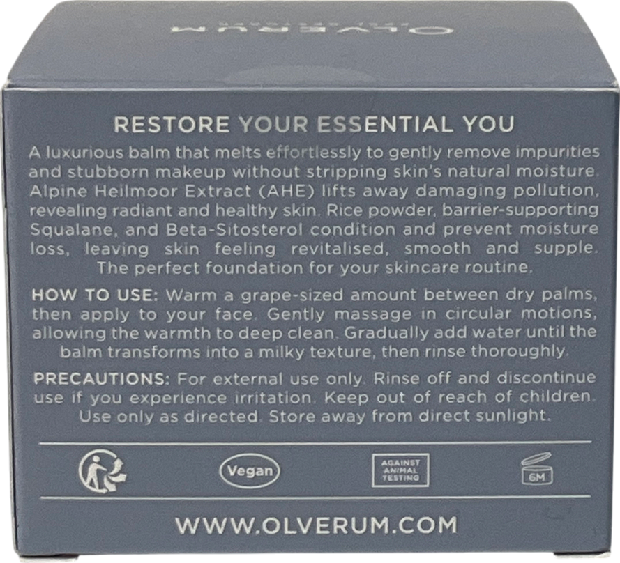 olverum Alpine Revive Cleansing Balm 100ml