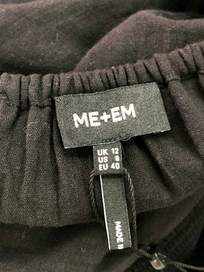 ME+EM Black Off-Shoulder Blouse UK 12