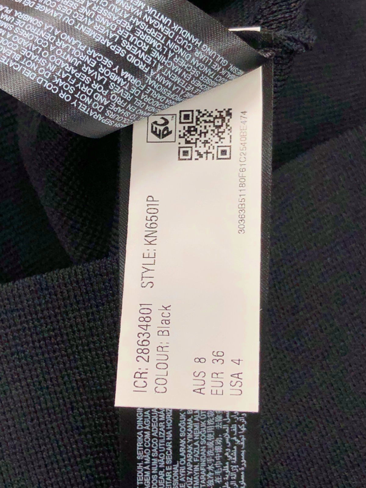 Forever New Black Dress with Gold Button Accents Size UK 8