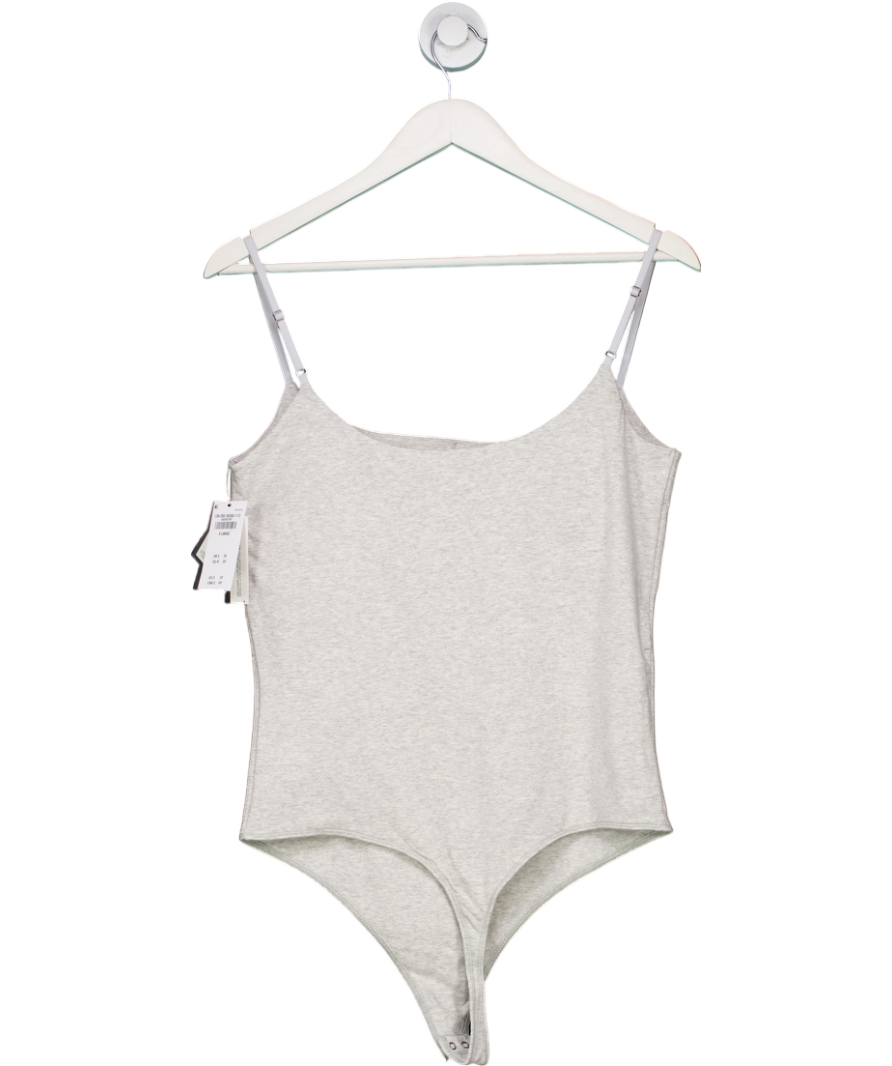 Abercrombie & Fitch Grey Bra-free 90s Cami Bodysuit UK XL