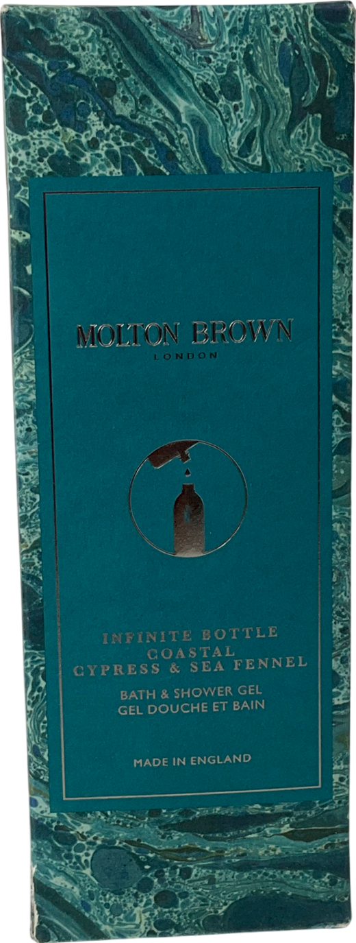 Molton Brown Coastal Cypress And Sea Fennel Bath And Shower Gel Limited Edition Infinite Bottle 400ml