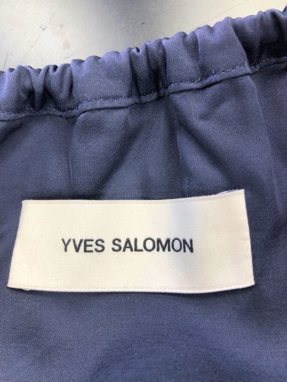 Yves Salomon Navy Top Size UK 6