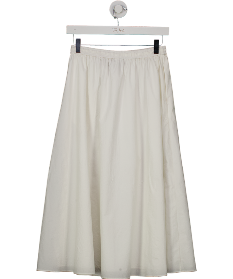 FABRIQUE X Kain Picken & Fiona Lau White Mignon Maxi Skirt In Upf 200+ Cotton-feel Sun Protection UK XS