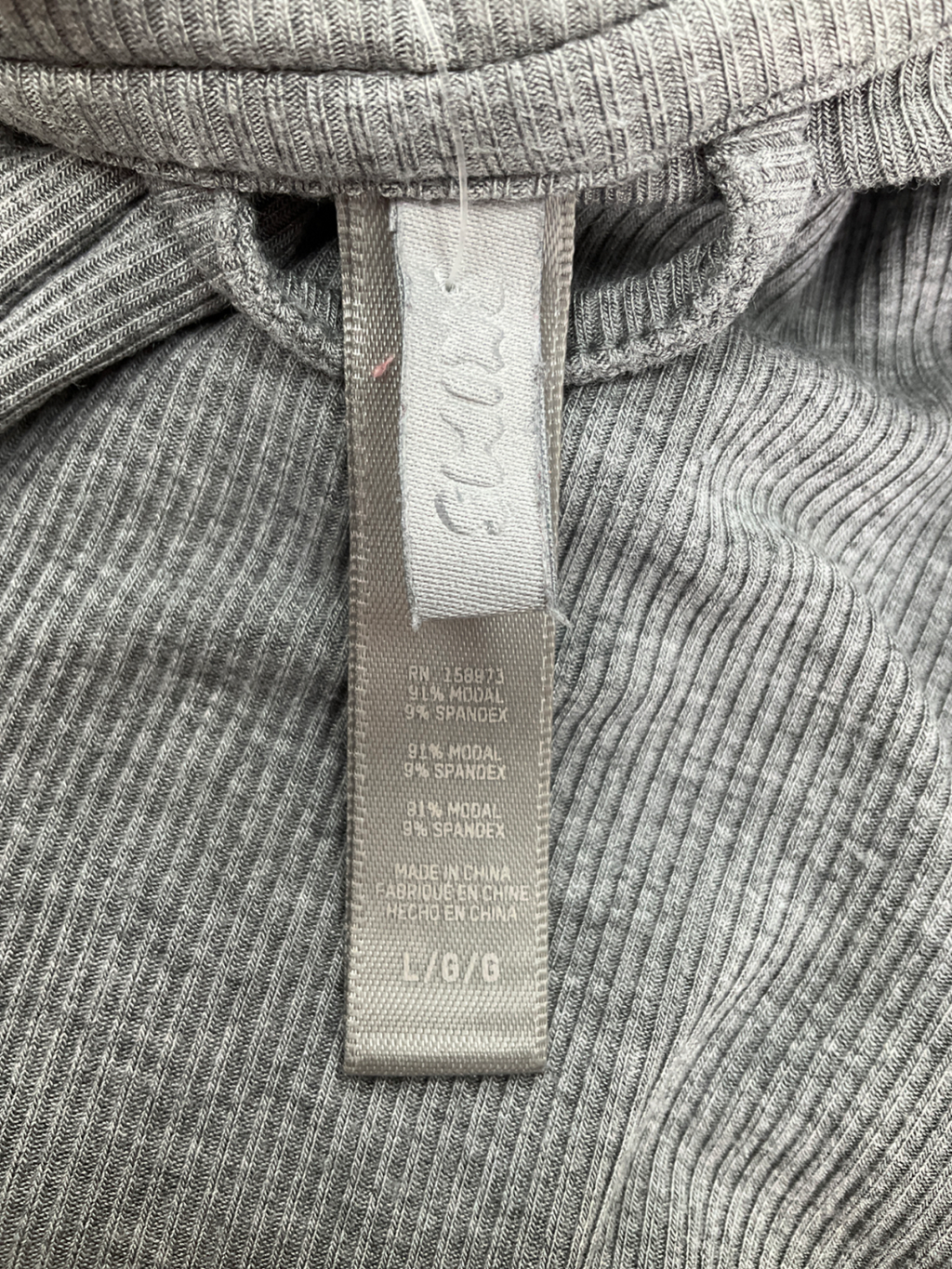 SKIMS Grey Soft Lounge Sleep Top UK L