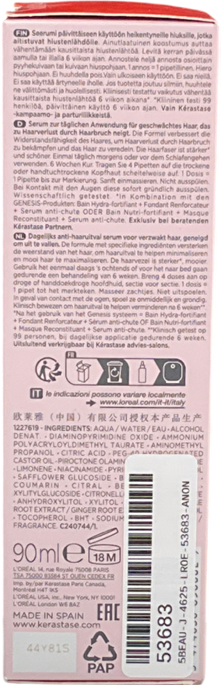 Kerastase Genesis Anti-chute Fortifiant Serum For Weakened Hair, Prone To Falling Due To Breakage 90ml