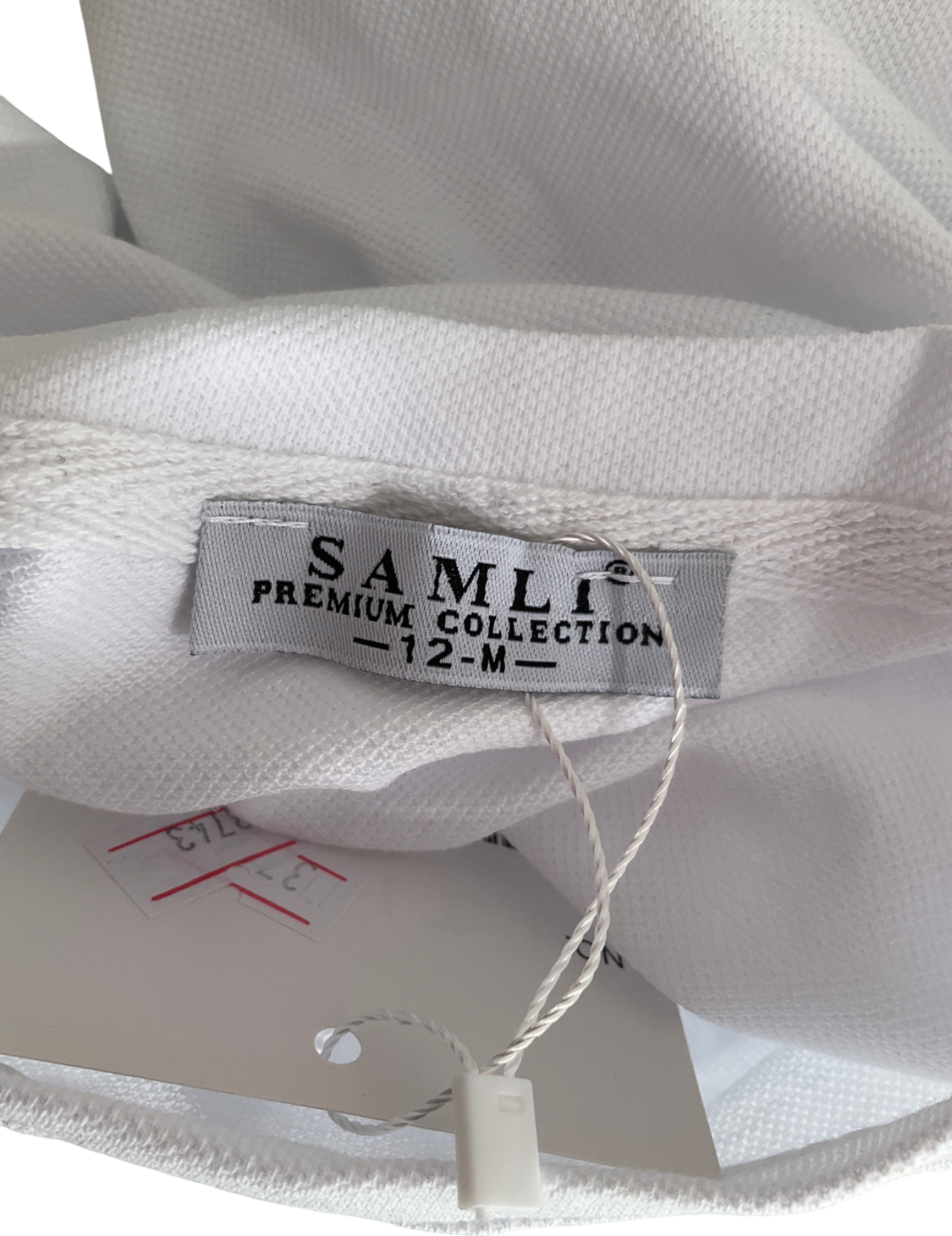 Samli Premium collection Orange And White Striped Shorts With Matching Smart Shirt 9-12 Months