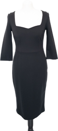 BODEN Black Fitted Sweetheart Neck Pencil Dress UK 8