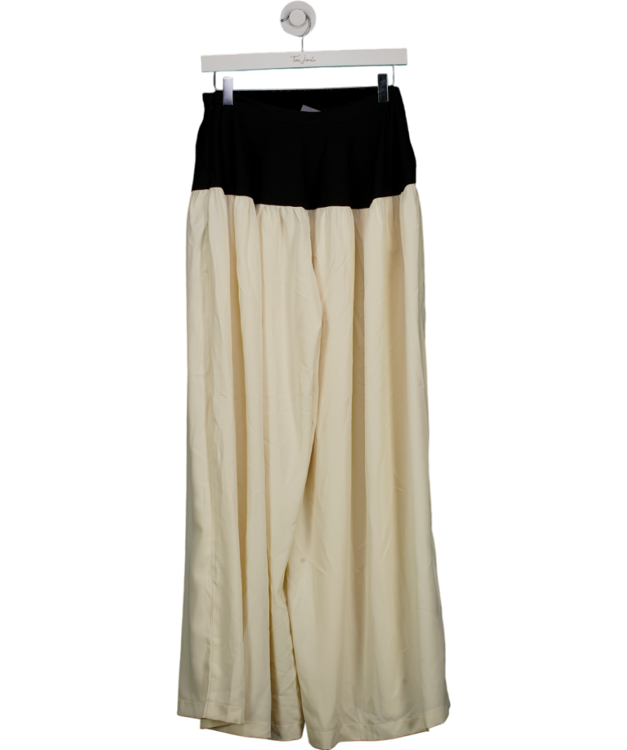 ASOS Black / Cream Drop Waist Maxi Skirt With Pockets UK 6