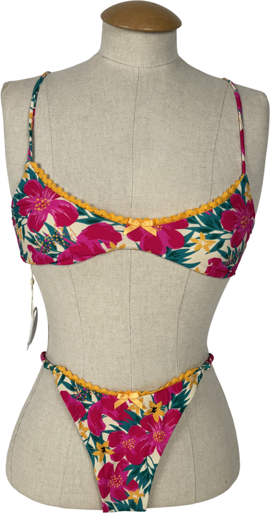 Wild Lovers Multicoloured Ohana Floral Print Bikini Set UK S