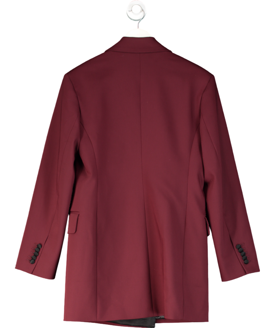 Halewski Red Morgana Burgundy And Black Blazer Dress UK S