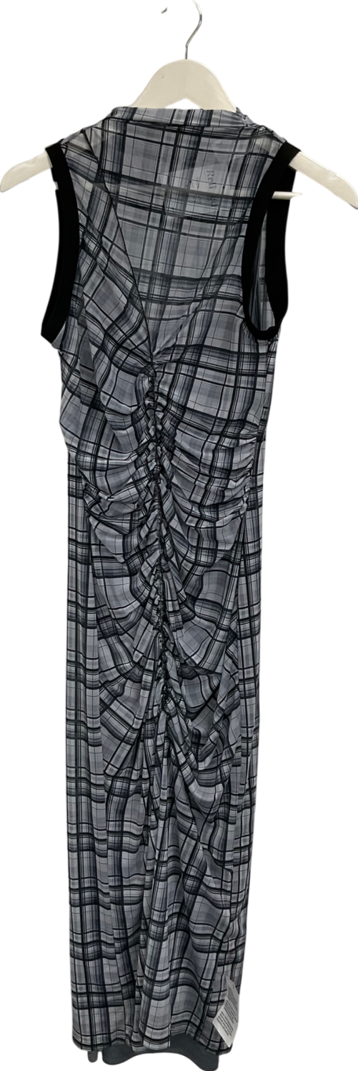 ASOS Grey Ruched Front Seam Midi Dress UK 10