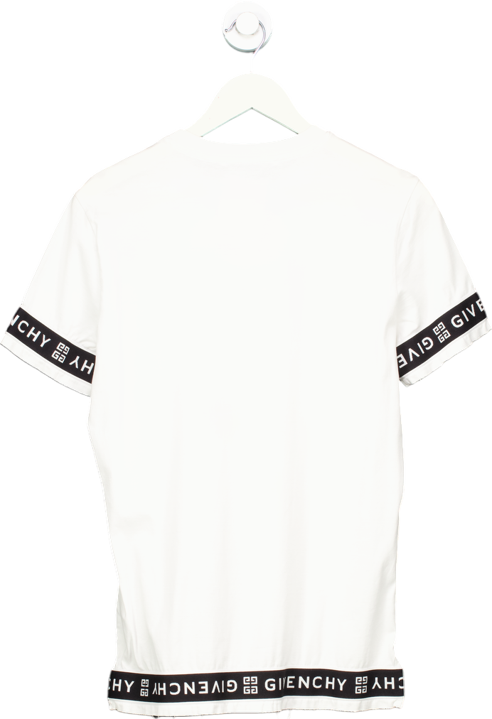 Givenchy White Logo Band Slim fit T-Shirt UK XS