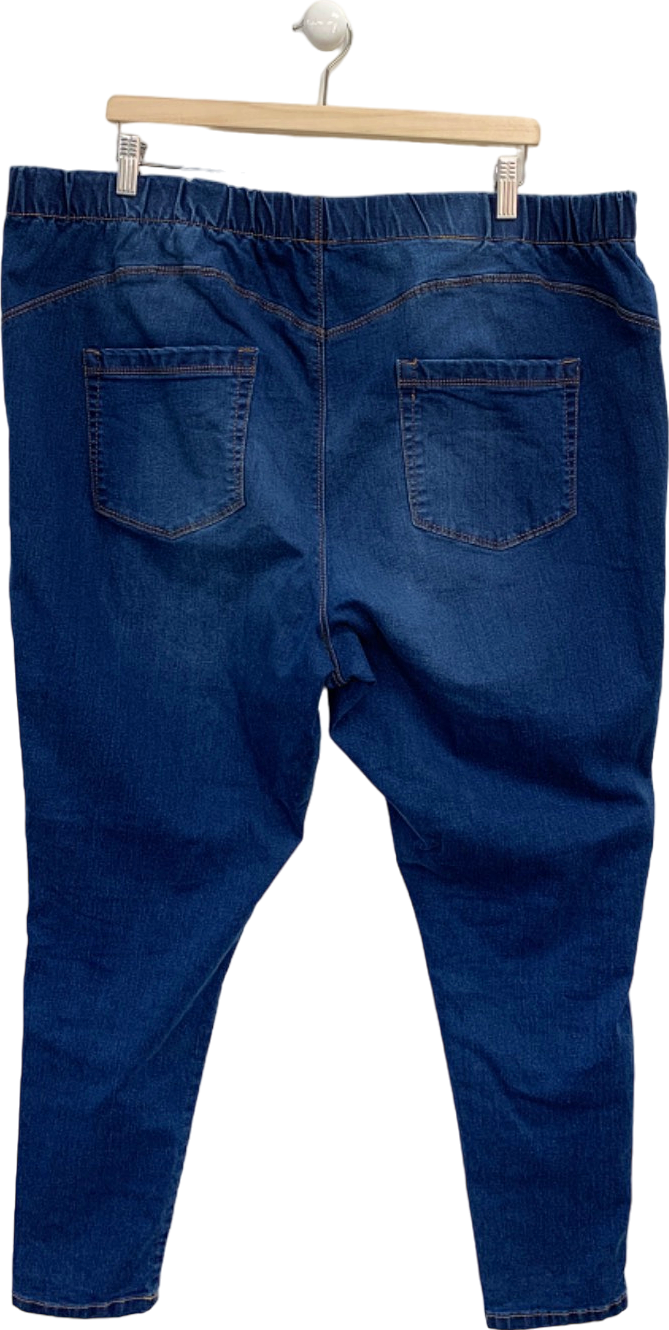 Yours Blue Stretch Denim Jeggings UK 26