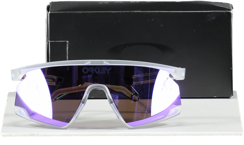 Oakley Purple Oo9237 Bxtr Rectangle-frame Branded-lens Metal Sunglasses In Case And Box One Size