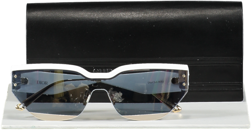 Christian Dior Sunglasses - Diorclub M3u - White Grey In Case