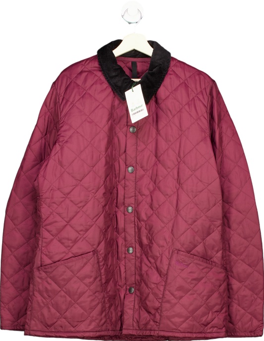Barbour Burgundy Quilted Jacket XL