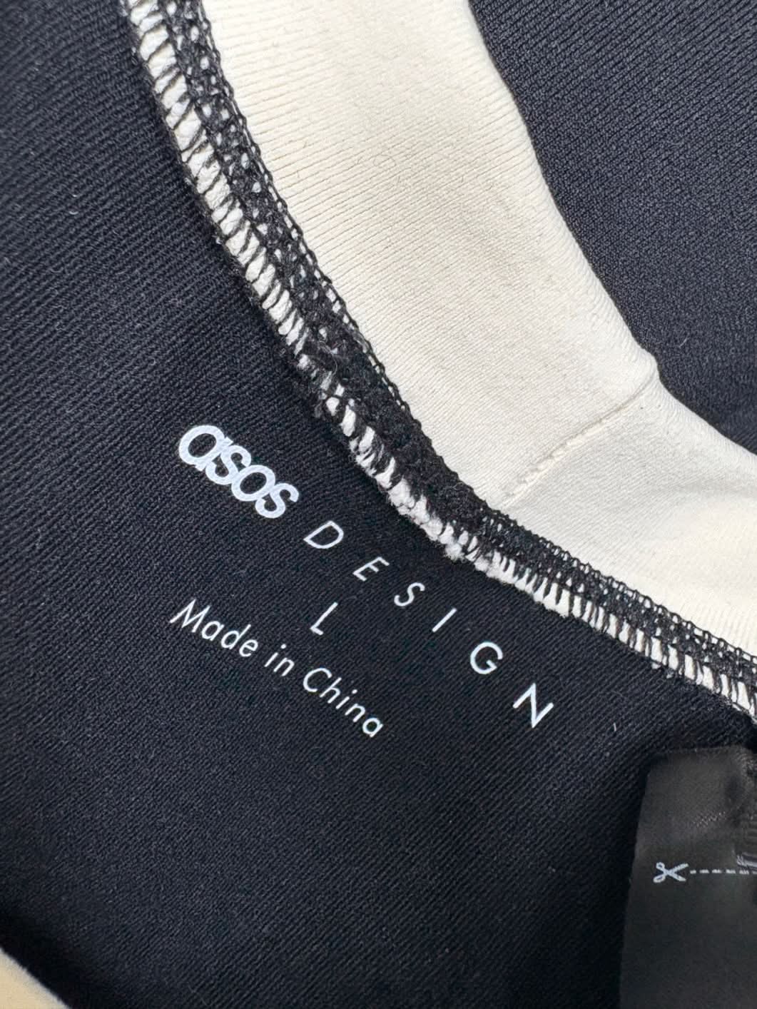 ASOS Black Seamless Crew Neck Tank Top UK L