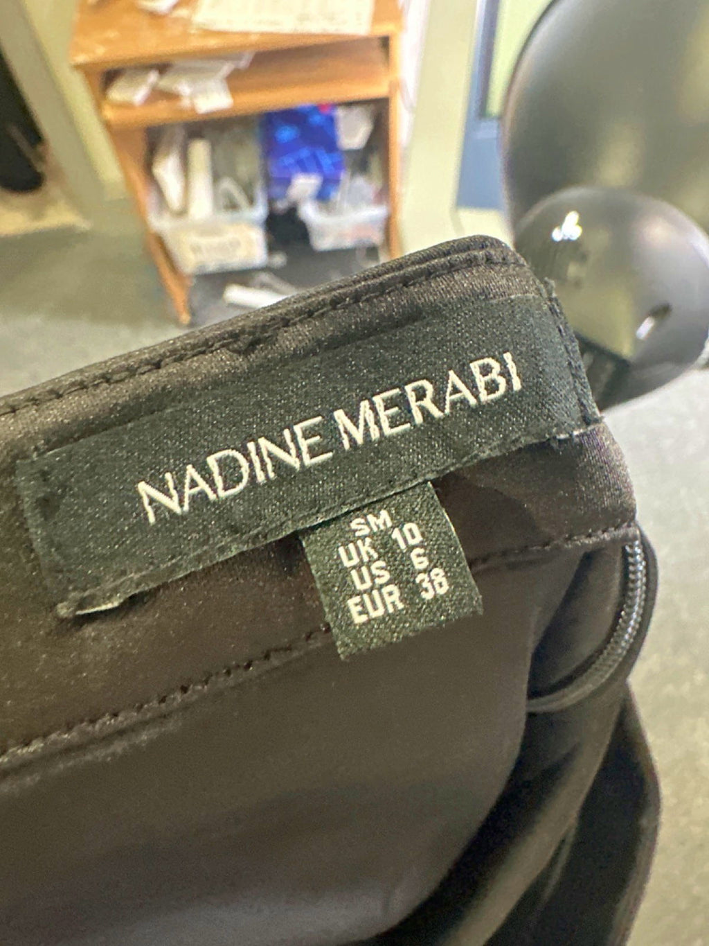 Nadine Merabi Black Flared Trousers UK 10