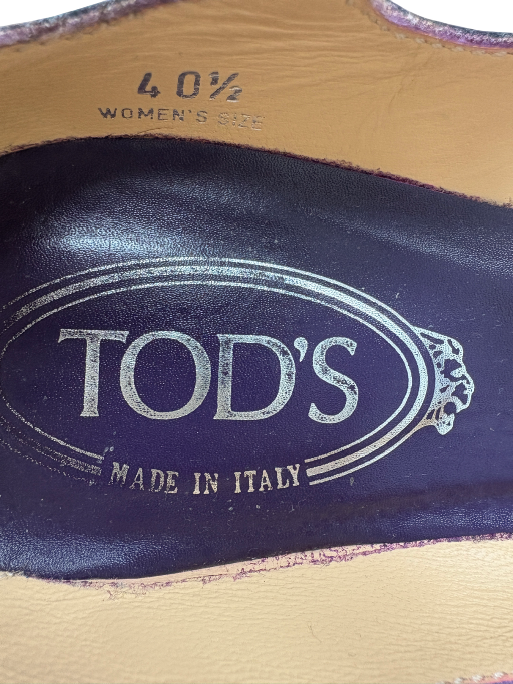 Tod's Purple Mary Jane Patent Pumps UK 7.5 EU 40.5 👠