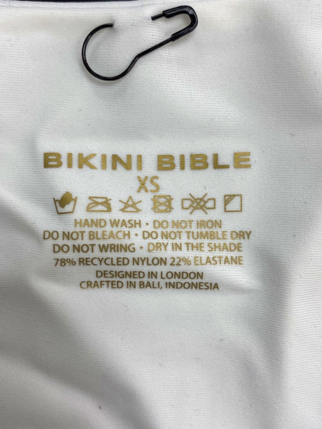 Bikini Bible White Bikini Swimwear Set UK XS/S