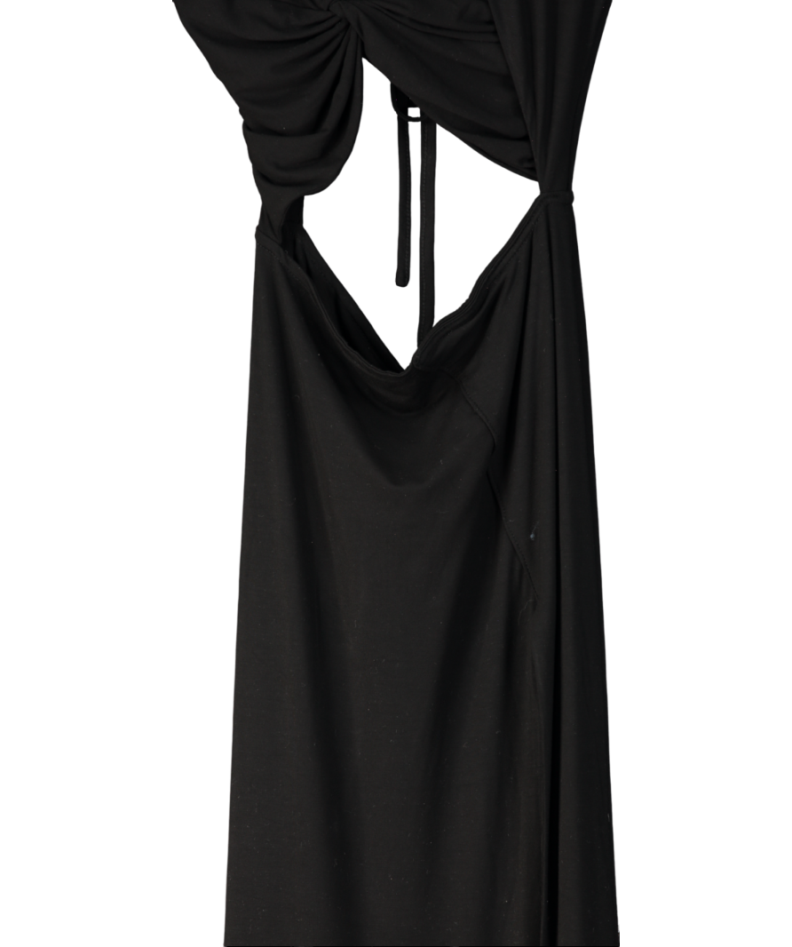 Noughts & Kisses Onia Black Cut Out Maxi Dress UK XS
