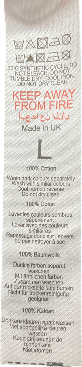 boohooMan Purple Loose Fit Limited Back Print Overdye T Shirt UK L