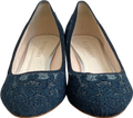 Rainbow club Blue Bobbie  Lace Bridal/court Shoe UK 6 EU 39 👠