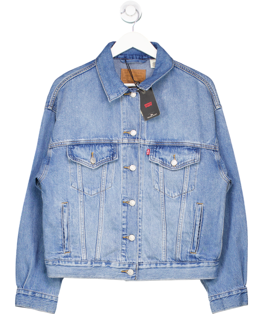 levis Blue Mid-blue 90's Trucker Jacket UK S