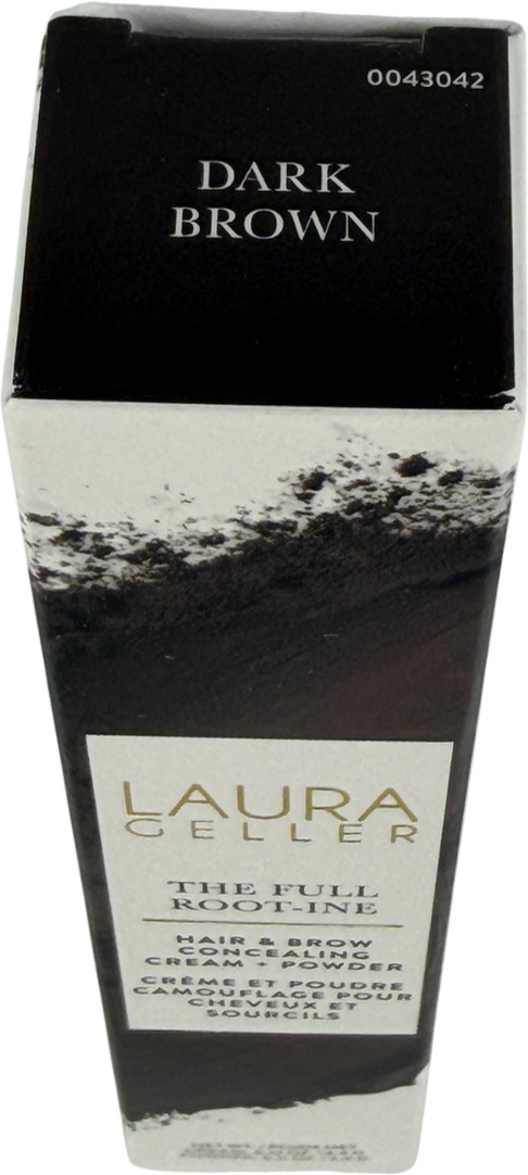 LAURA GELLER Root Touch Up Hair & Brow Concealing Cream + Powder Dark Brown 4g