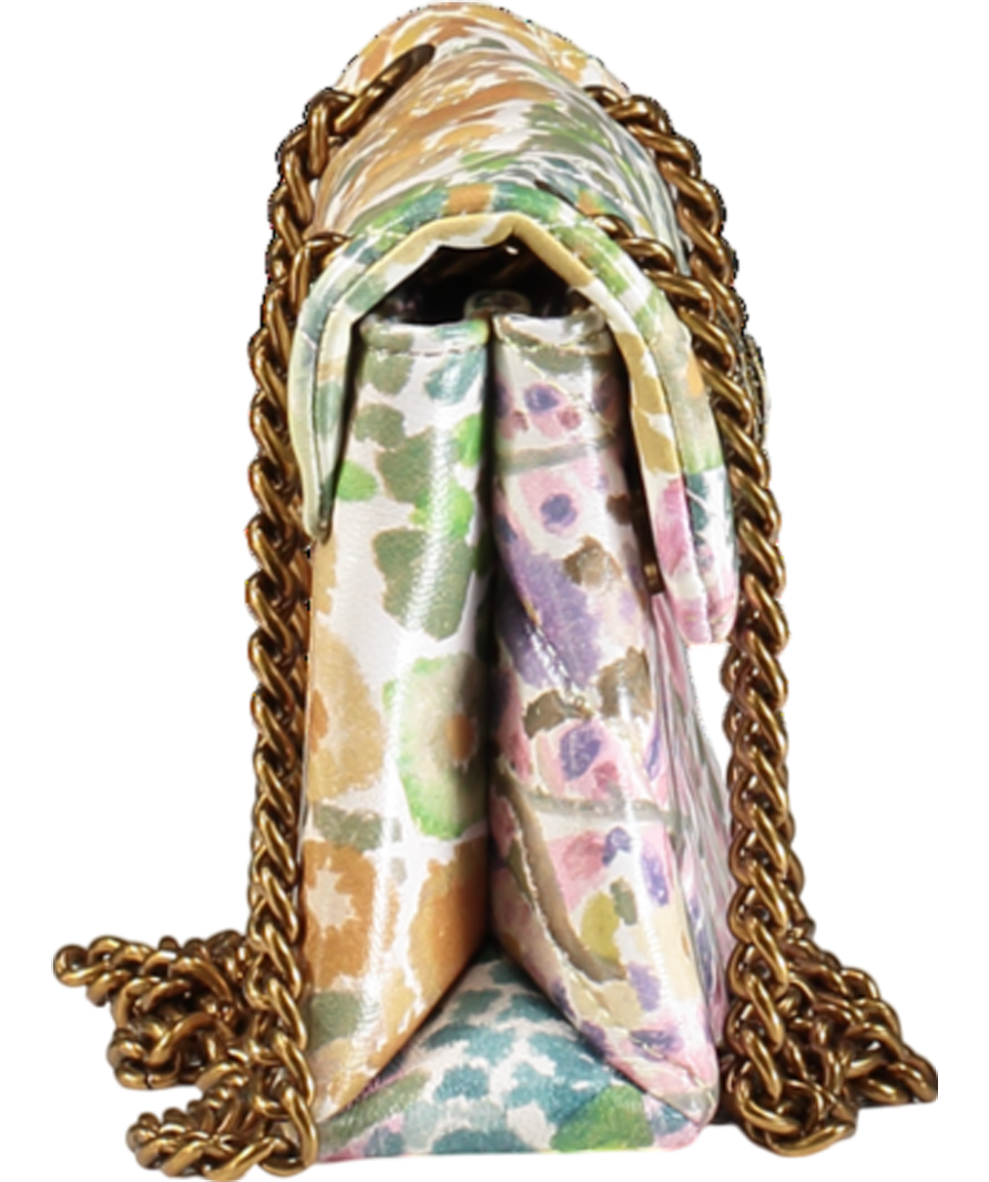 Kurt Geiger Pink Floral Couture Mini Kensington Bag