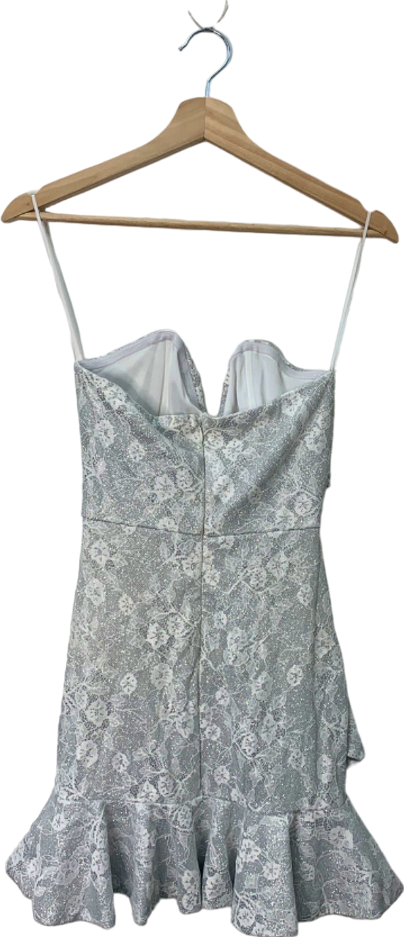 Fashion Nova White Lace Mini Dress XS