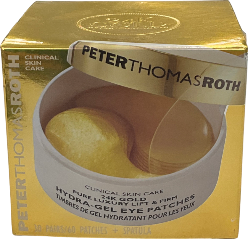 peter thomas 24k Gold Pure Luxury Lift & Firm Hydra Gel Eye Patches, 60 Count 30 pairs