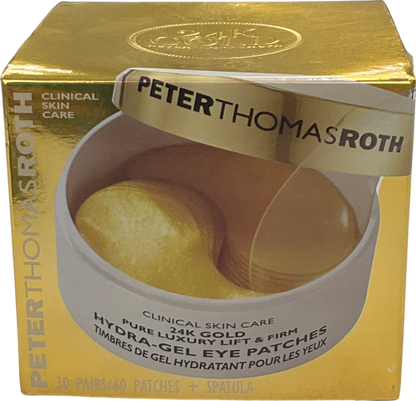 peter thomas 24k Gold Pure Luxury Lift & Firm Hydra Gel Eye Patches, 60 Count 30 pairs