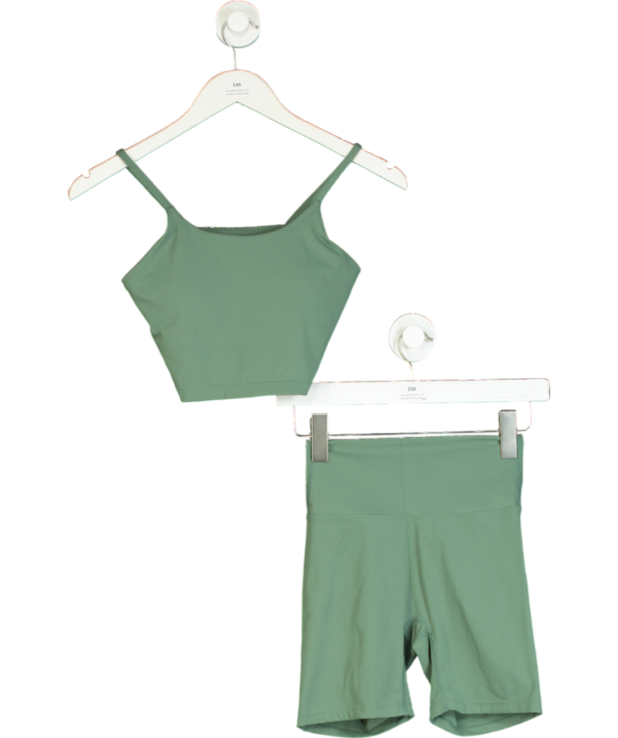 Adanola Green Sports Bra & Shorts Set UK S