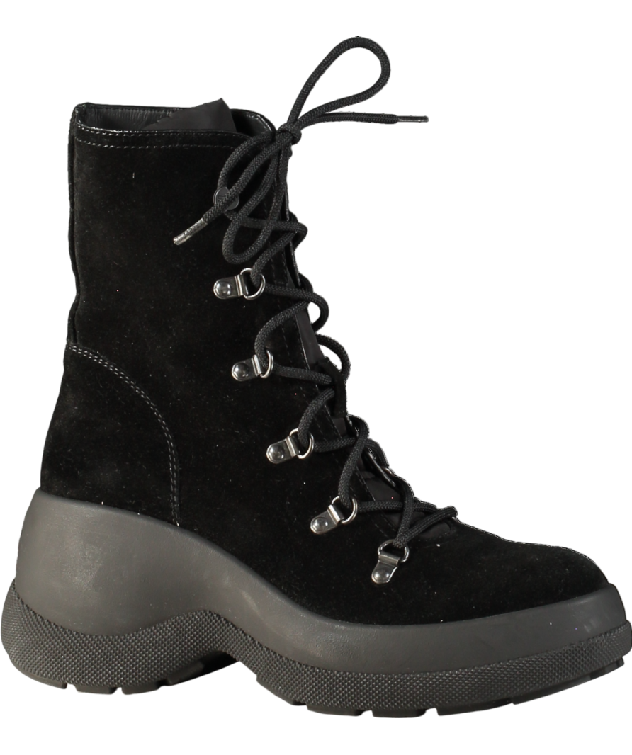 Moncler Black Resile Trek Water Resistant Ankle Boots UK 5 EU 38 👠