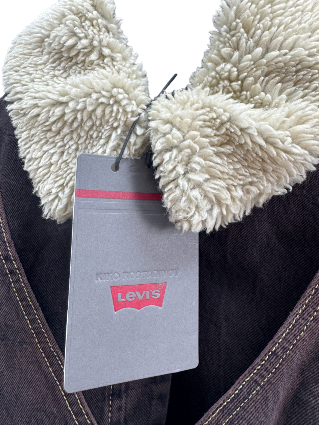 LEVI'S Brown X Kiko Kostadinov Paneled Jacket UK M