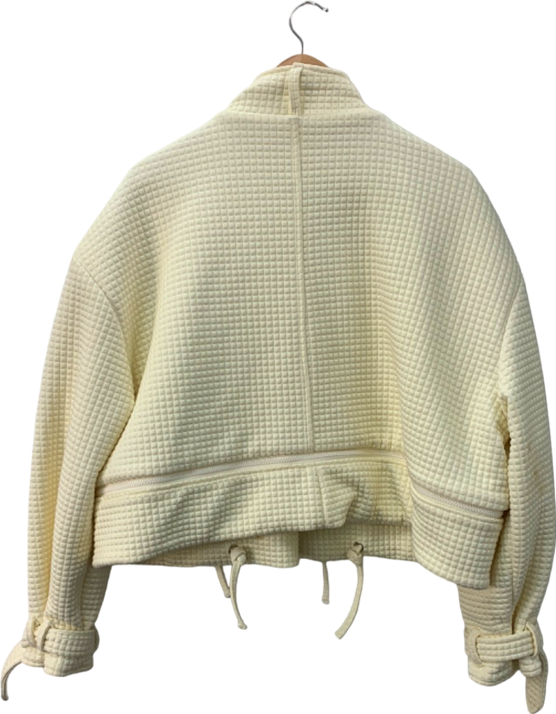 My Mum Made It Cream Quilted Jacket S