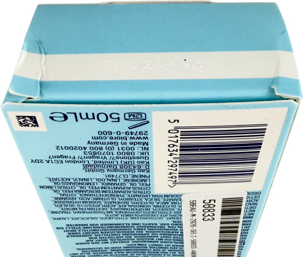 BIORE Aqua Rich Glowy Weightless Moisturiser Spf50 50ml