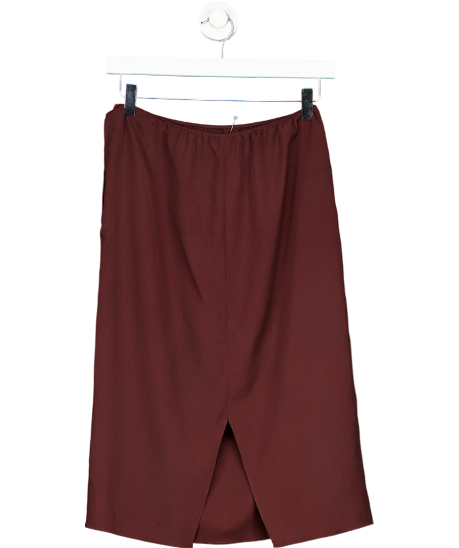 Prada Red Midi Pencil Skirt UK XS