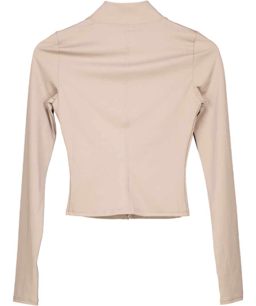 gymshark Beige Elevate Slim Fit Tracktop UK XS