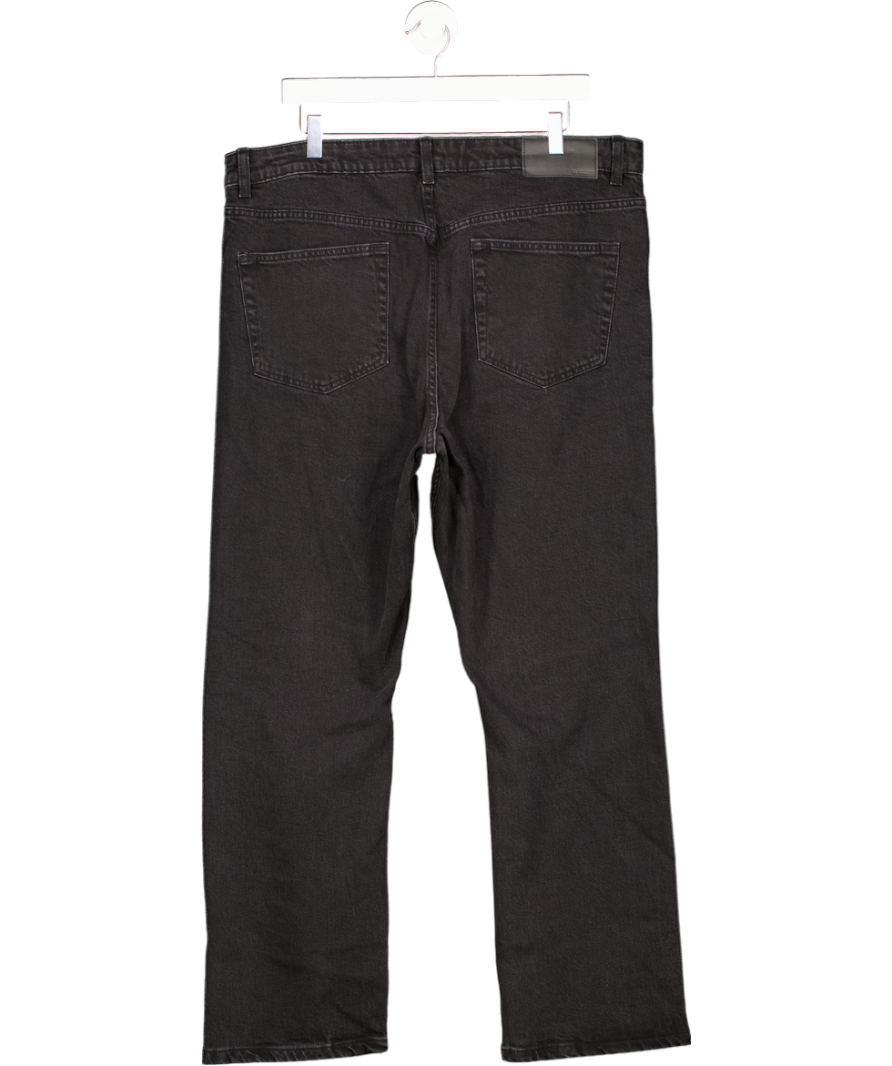 ASOS Black High Waisted Straight Leg Jeans UK 18