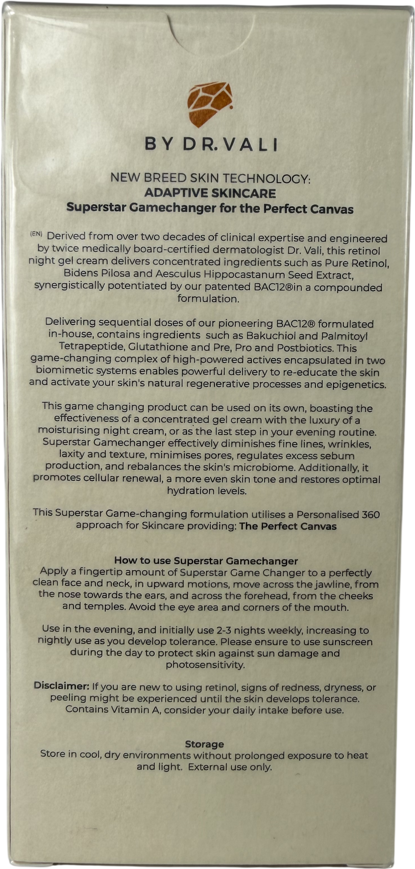 By DR. Vali Superstar Gamechanger 30ml